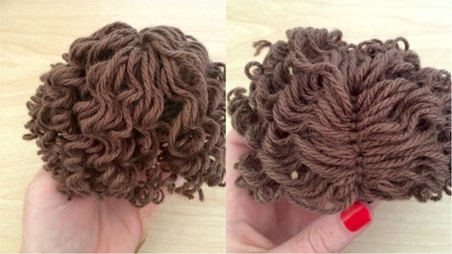 DIY Doll with Curly Hair 