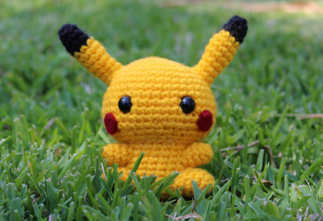 Free Pikachu crochet pattern amigurumi Pokemon - 53stitches