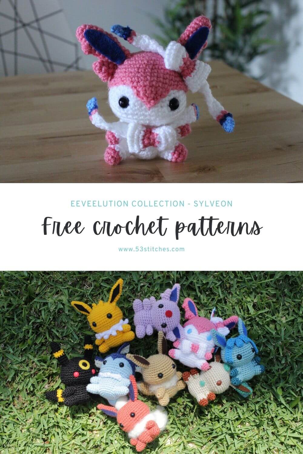 Sylveon crochet pattern free