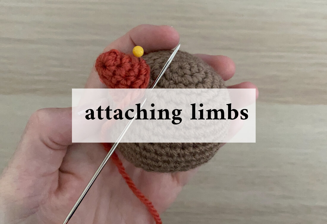 Attaching Arms and Legs to Plush Amigurumi 