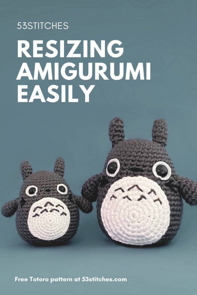 How to resize amigurumi crochet patterns - 53stitches