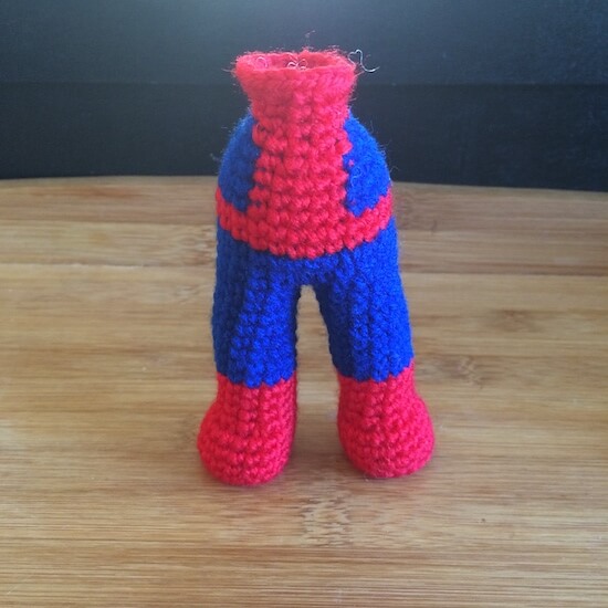 Free Spiderman crochet pattern 53stitches