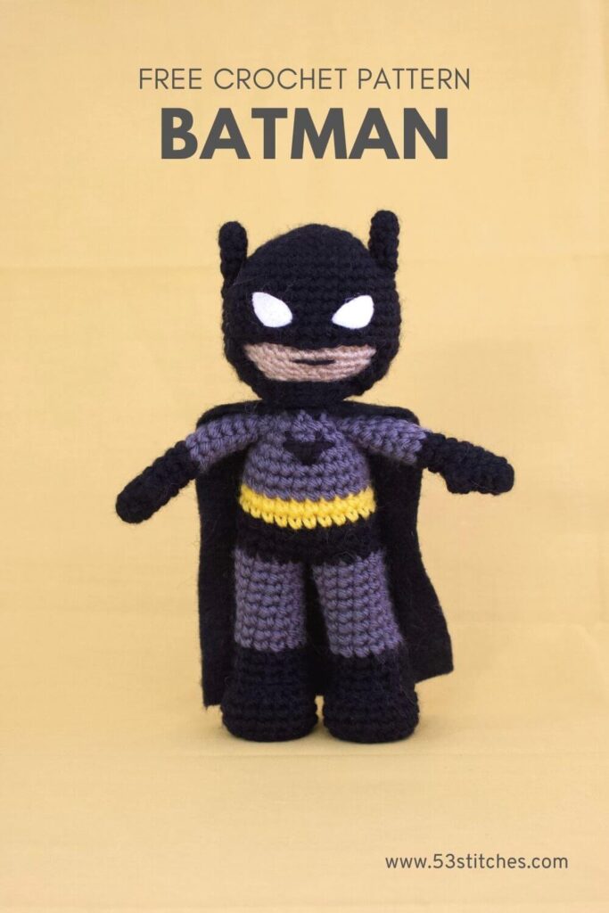 Free Batman Crochet Pattern 53stitches