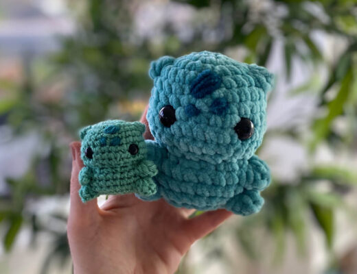 Low sew bulbasaur free crochet pattern